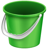 Bucket emoji, WhatsApp design