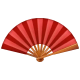 Folding Hand Fan emoji on WhatsApp