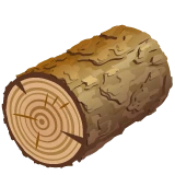 Wood emoji on WhatsApp