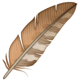 Feather emoji on WhatsApp