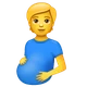 Pregnant Person emoji, WhatsApp design