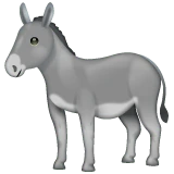 Donkey emoji on WhatsApp
