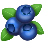Blueberries emoji on WhatsApp