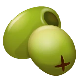 Olive emoji on WhatsApp