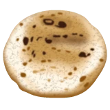 Flatbread emoji on WhatsApp