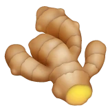 Ginger Root emoji on WhatsApp