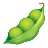 Pea Pod emoji on WhatsApp
