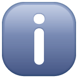 Information emoji, WhatsApp design