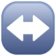 Left-right Arrow emoji, WhatsApp design