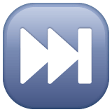 Next Track Button emoji, WhatsApp design