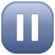 Pause Button emoji, WhatsApp design