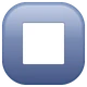 Stop Button emoji, WhatsApp design