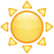 Sun emoji, WhatsApp design
