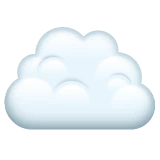 Cloud emoji on WhatsApp