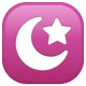 Star and Crescent emoji, WhatsApp design