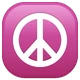 Peace Symbol emoji, WhatsApp design