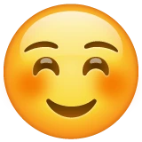 Smiling Face emoji on WhatsApp