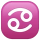 Cancer emoji, WhatsApp design