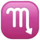 Scorpio emoji, WhatsApp design