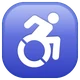 Wheelchair Symbol emoji, WhatsApp design