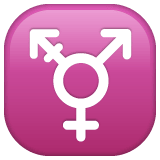 Transgender Symbol emoji, WhatsApp design