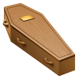 Coffin emoji as drawn by WhatsApp