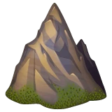 Mountain emoji on WhatsApp