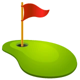 Flag in Hole emoji on WhatsApp