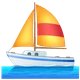 Sailboat emoji, WhatsApp design