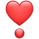 Heart Exclamation emoji, WhatsApp design