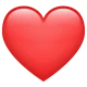 Red Heart emoji, WhatsApp design