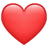Red Heart emoji on WhatsApp