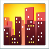 Cityscape at Dusk emoji, Apple, iOS 16.4