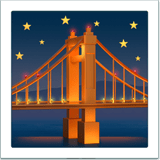 Bridge at Night emoji, Apple, iOS 16.4