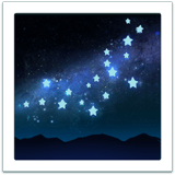 Milky Way emoji, Apple, iOS 16.4