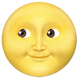 Full Moon Face emoji, Apple, iOS 16.4