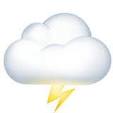 Cloud with Lightning emoji, Apple, iOS 16.4