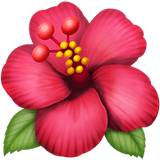 Hibiscus emoji, Apple, iOS 16.4