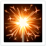 Sparkler emoji, Apple, iOS 16.4