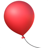 Balloon emoji, Apple, iOS 16.4