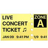 Ticket emoji, Apple, iOS 16.4