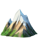 Snow-capped Mountain emoji, Apple, iOS 16.4
