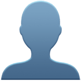 Bust in Silhouette emoji, Apple, iOS 16.4