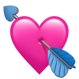 Heart with Arrow emoji, Apple, iOS 16.4