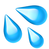 Sweat Droplets emoji, Apple, iOS 16.4