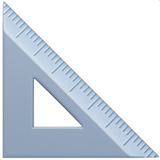 Triangular Ruler emoji, Apple, iOS 16.4