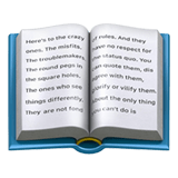 Open Book emoji, Apple, iOS 16.4