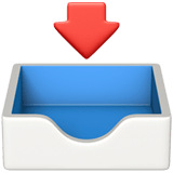 Inbox Tray emoji, Apple, iOS 16.4