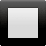 Black Square Button emoji, Apple, iOS 16.4