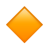 Small Orange Diamond emoji, Apple, iOS 16.4